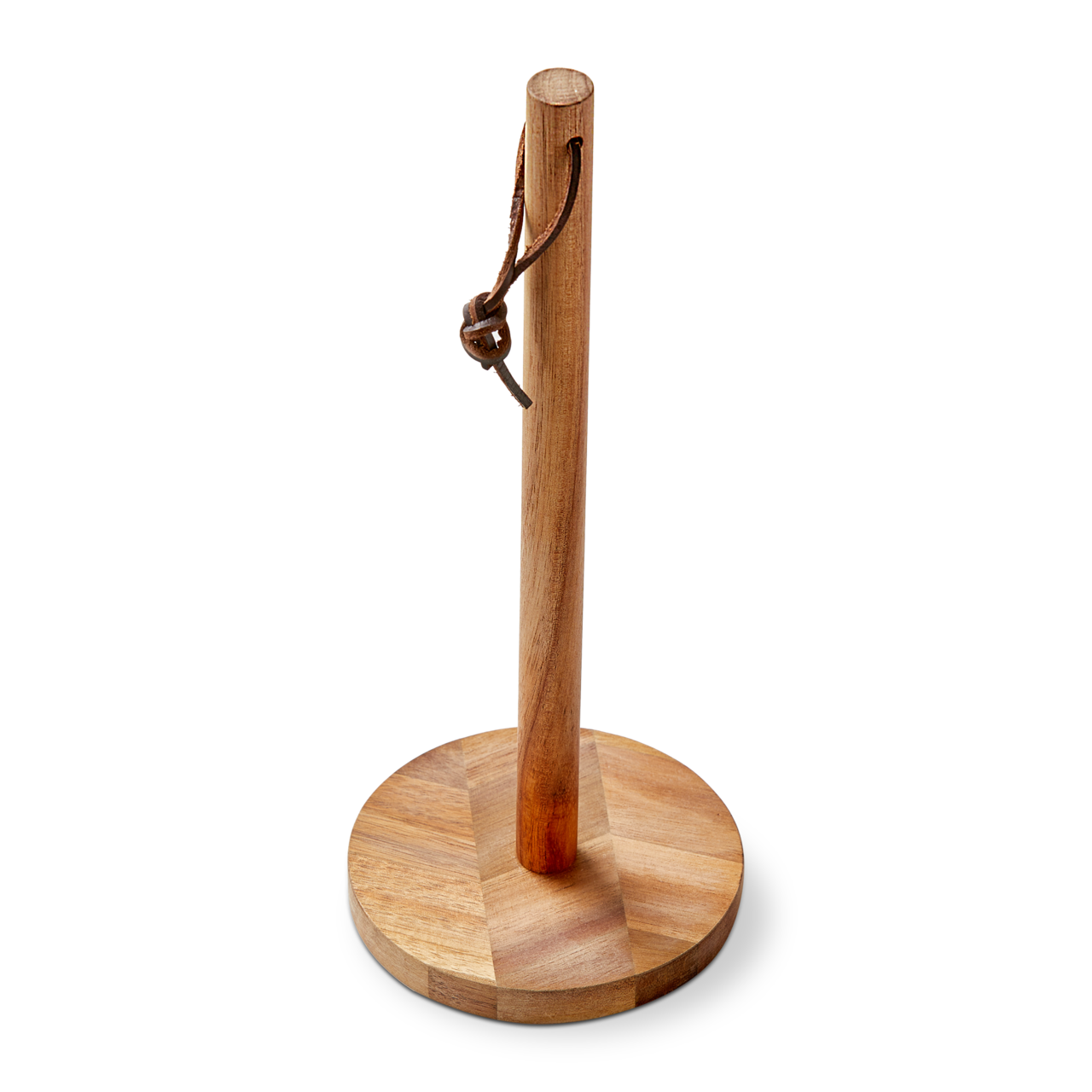 Acacia Wood Paper Towel Holder for Kitchen Countertop Brown Everyday Kitchen Accessory 5x5x12.7 Inches